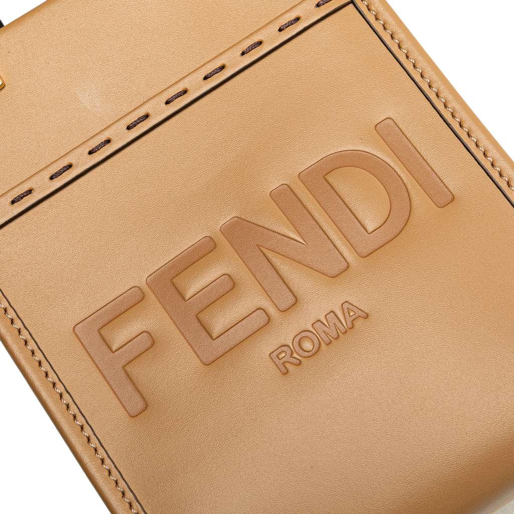 Fendi Mini Leather Sunshine Shopper Tote - Detail 2