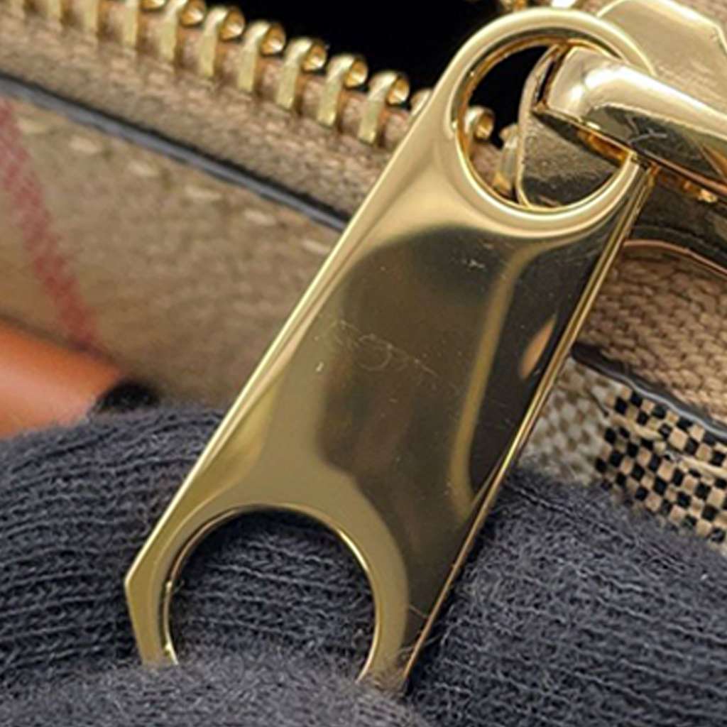 Burberry Mini House Check Coated Canvas Bowling Bag - Detail 1