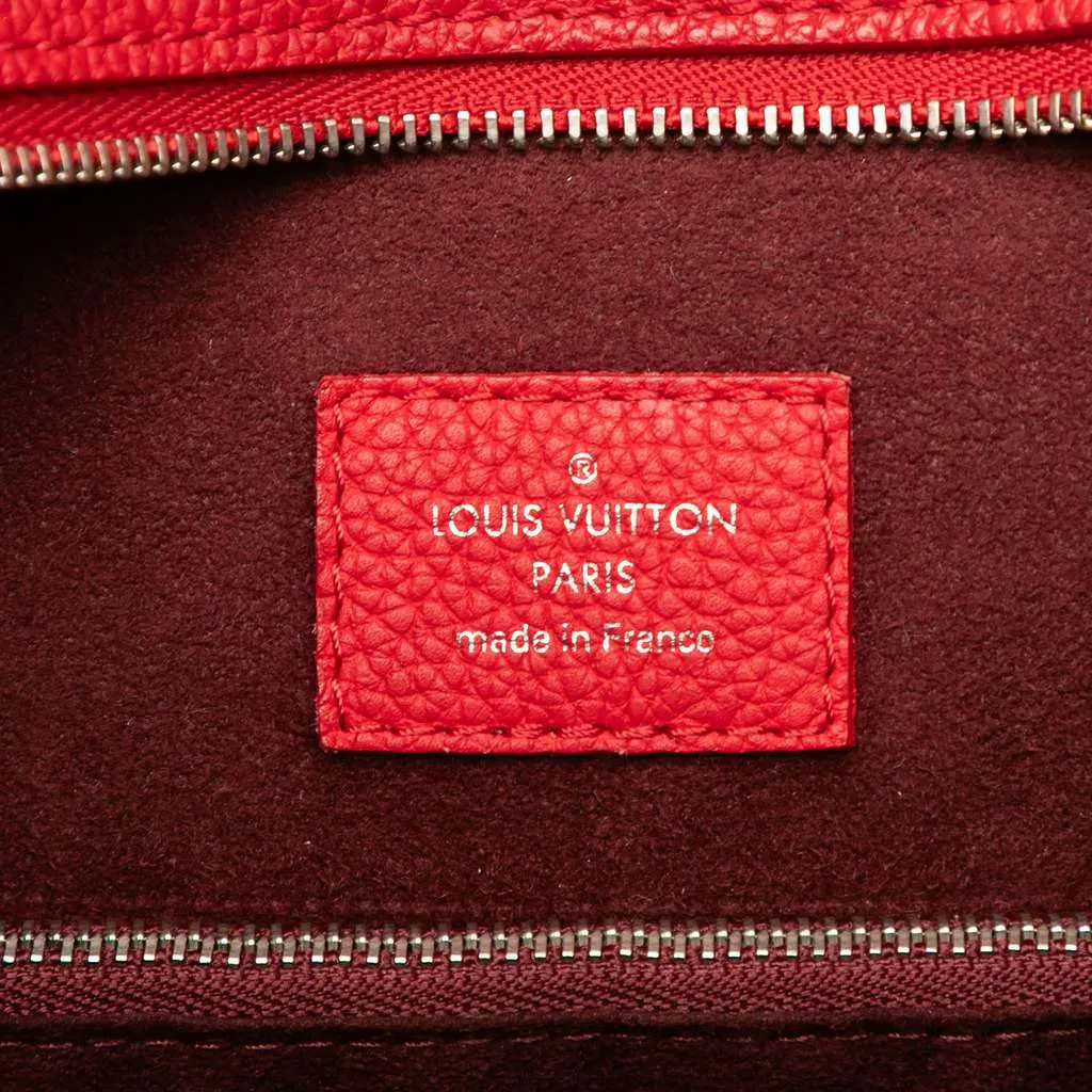 Louis Vuitton Calfskin Freedom Tote Red Leather Good - Box View