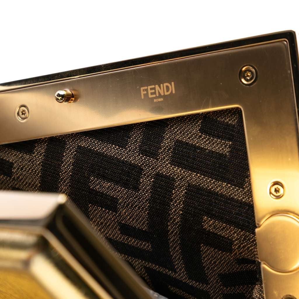 Fendi Small Metallic Nappa Fendi First Crossbody - Side view