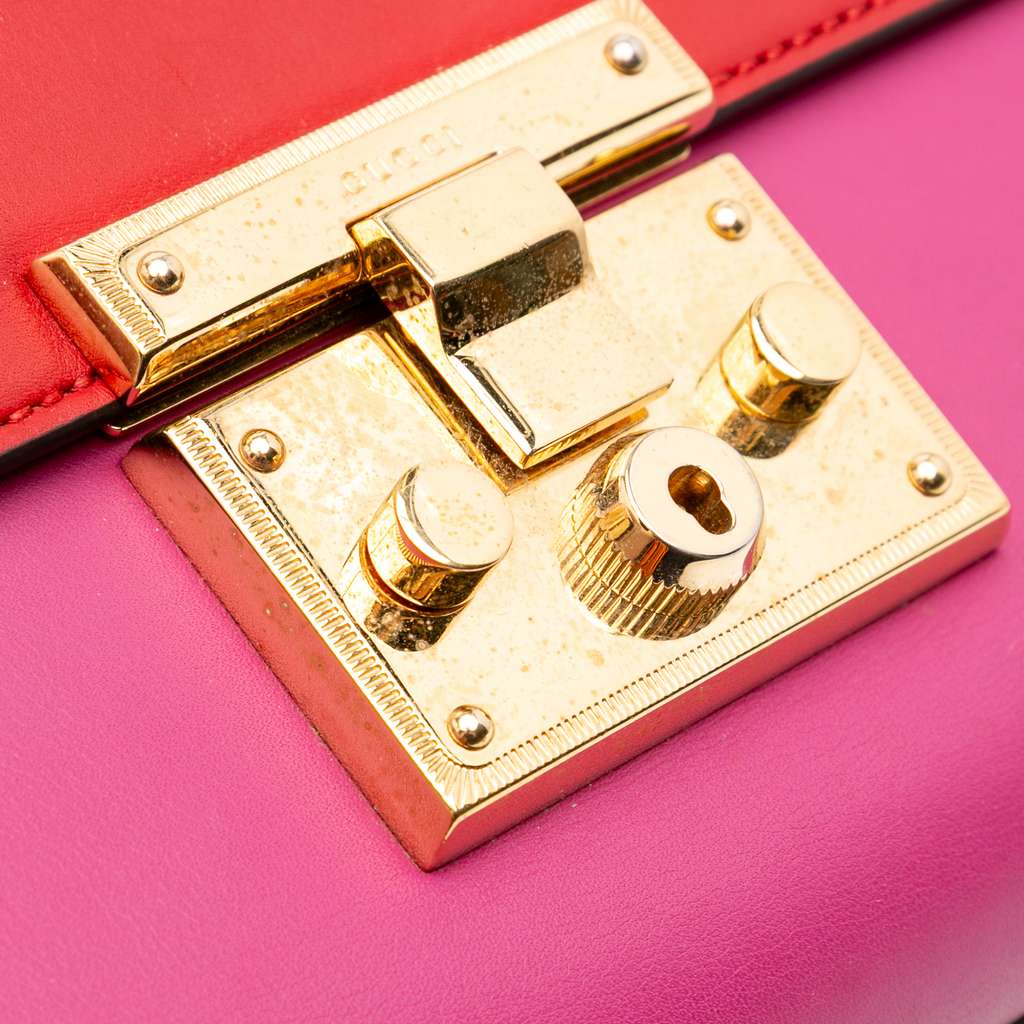 Gucci Medium Bicolor Leather Padlock Shoulder Bag - Detail 2