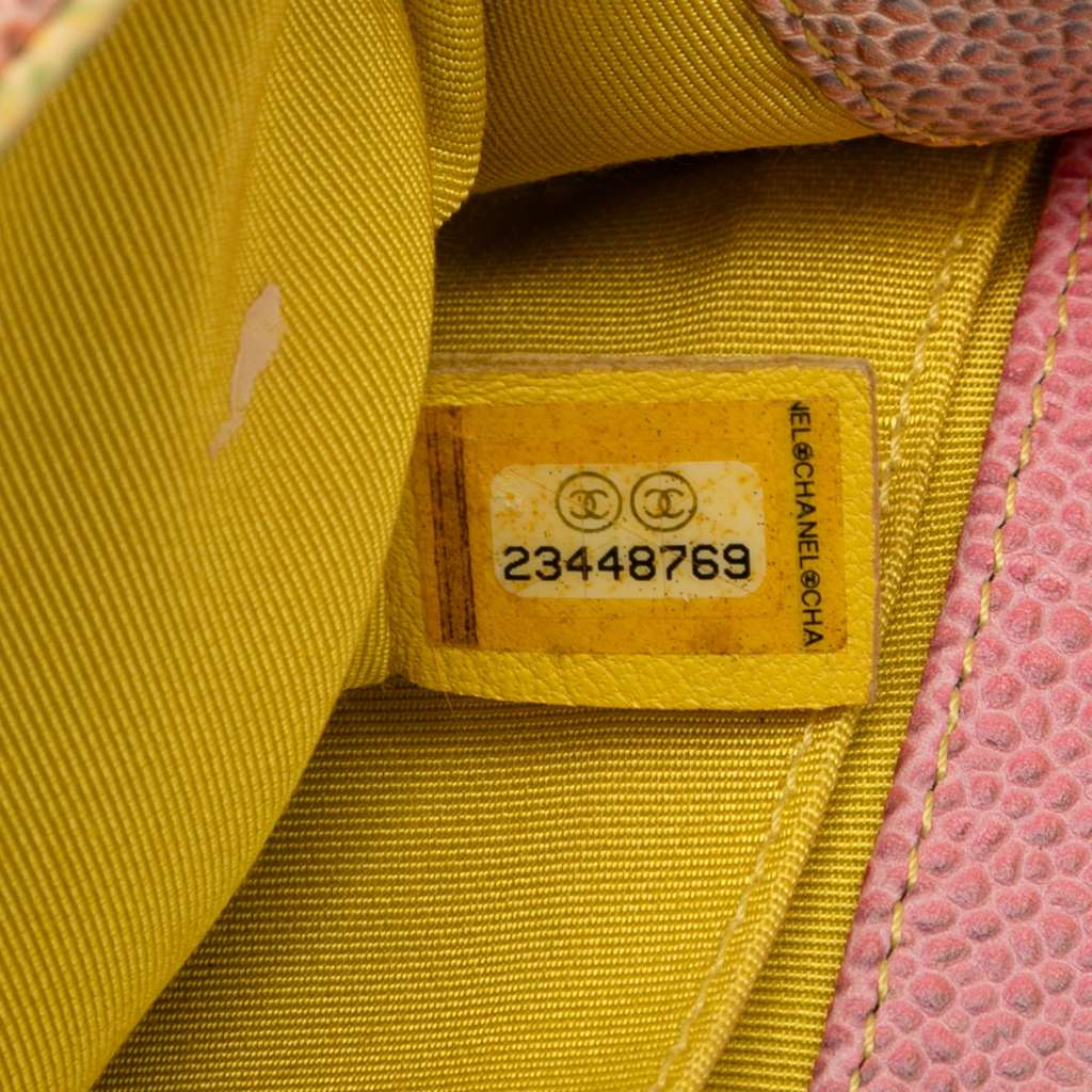 Chanel Old Medium Quilted Caviar Rainbow Boy Flap - Detail 1