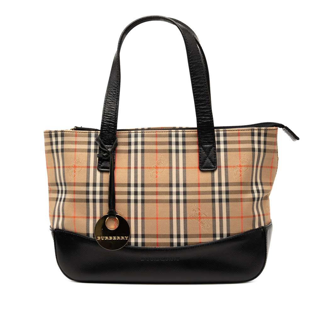 Burberry Haymarket Check Canvas Tote