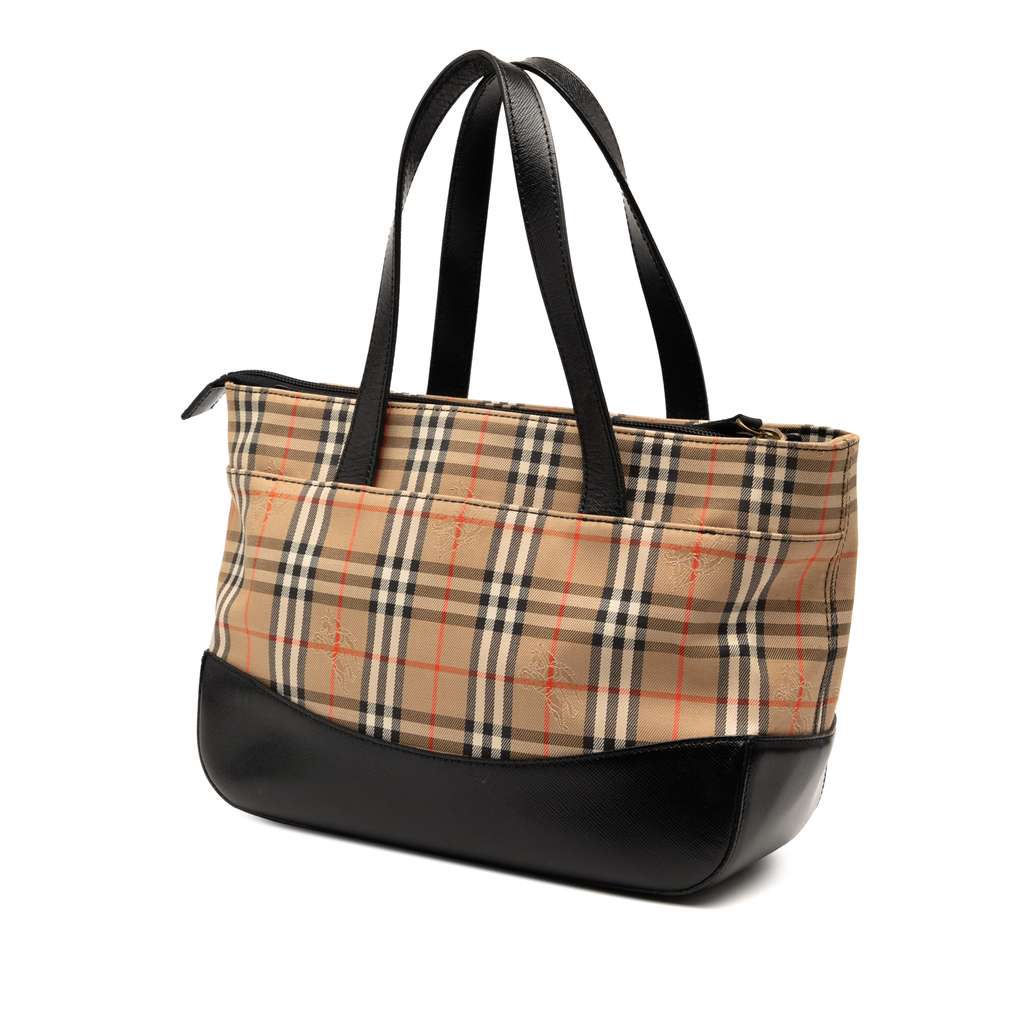 Burberry Haymarket Check Canvas Tote - Back view