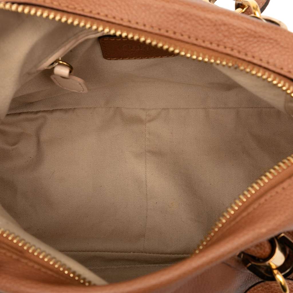 Chloé Small Pebbled Calfskin Paraty Satchel - 4