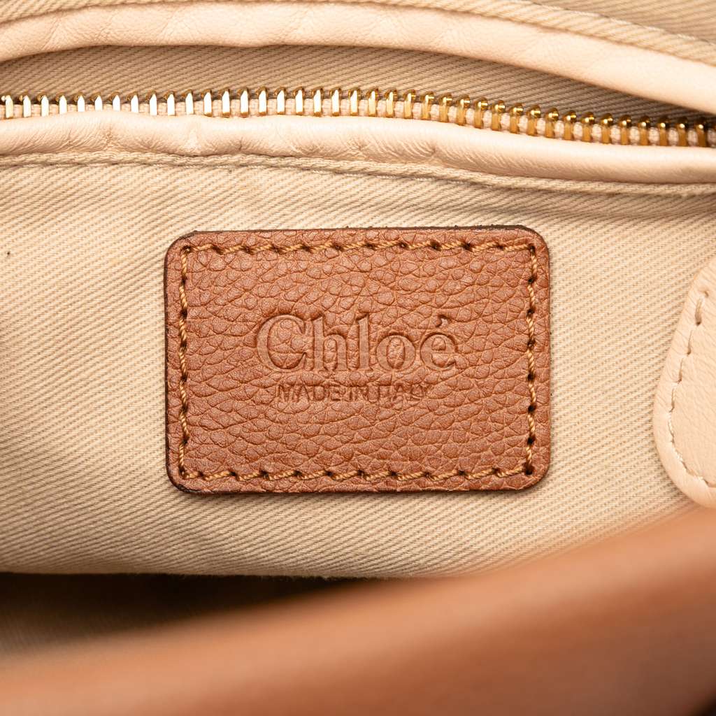 Chloé Small Pebbled Calfskin Paraty Satchel - Side view
