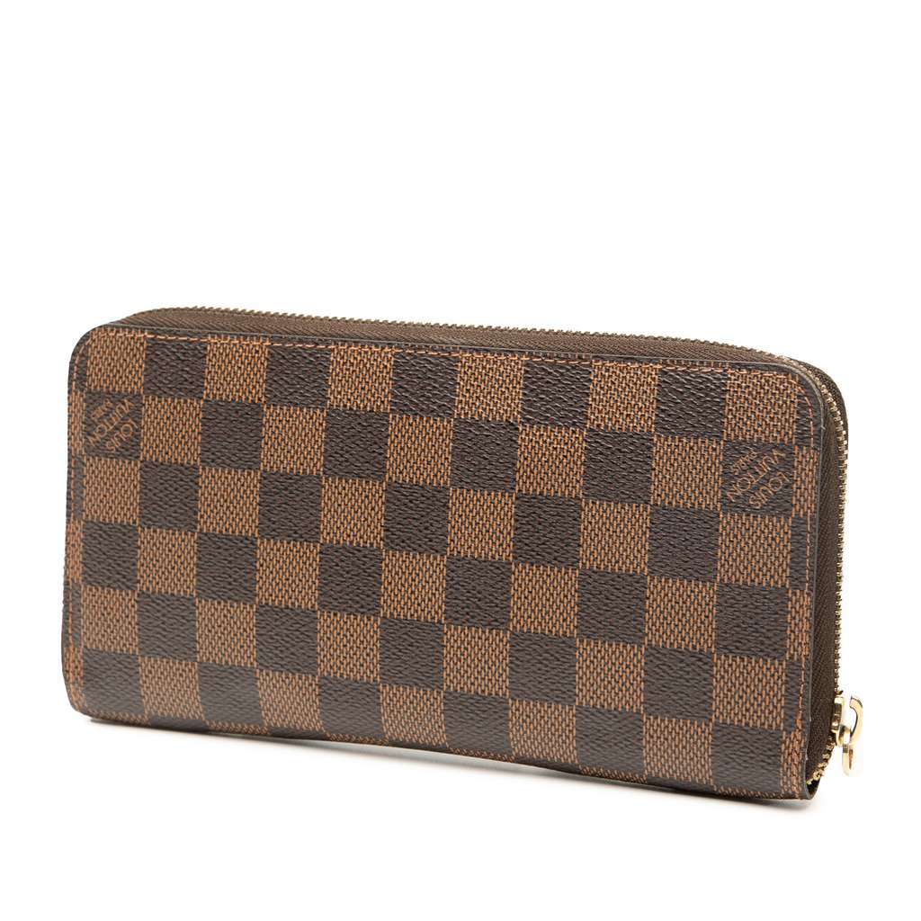 Louis Vuitton Damier Ebene Zippy Wallet - Back view