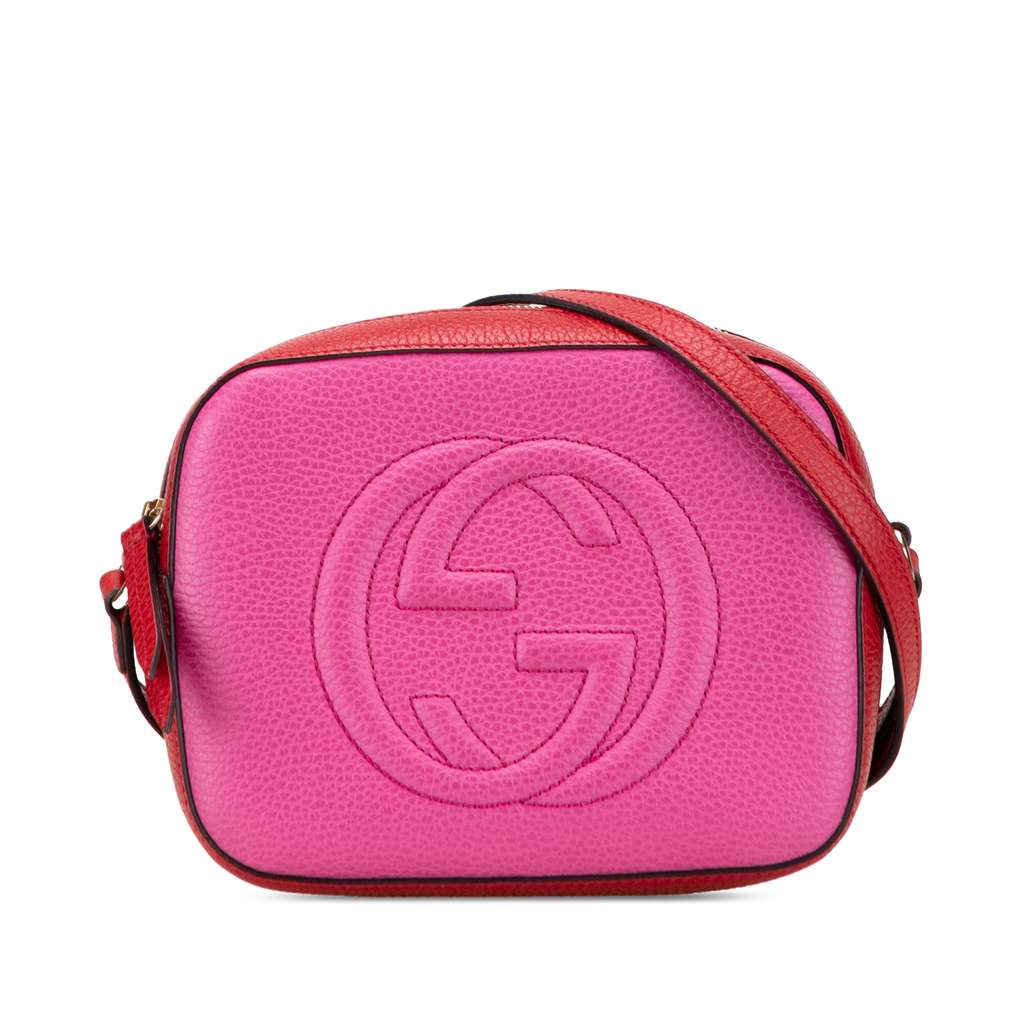 Gucci Small Bicolor Leather Soho Disco Crossbody