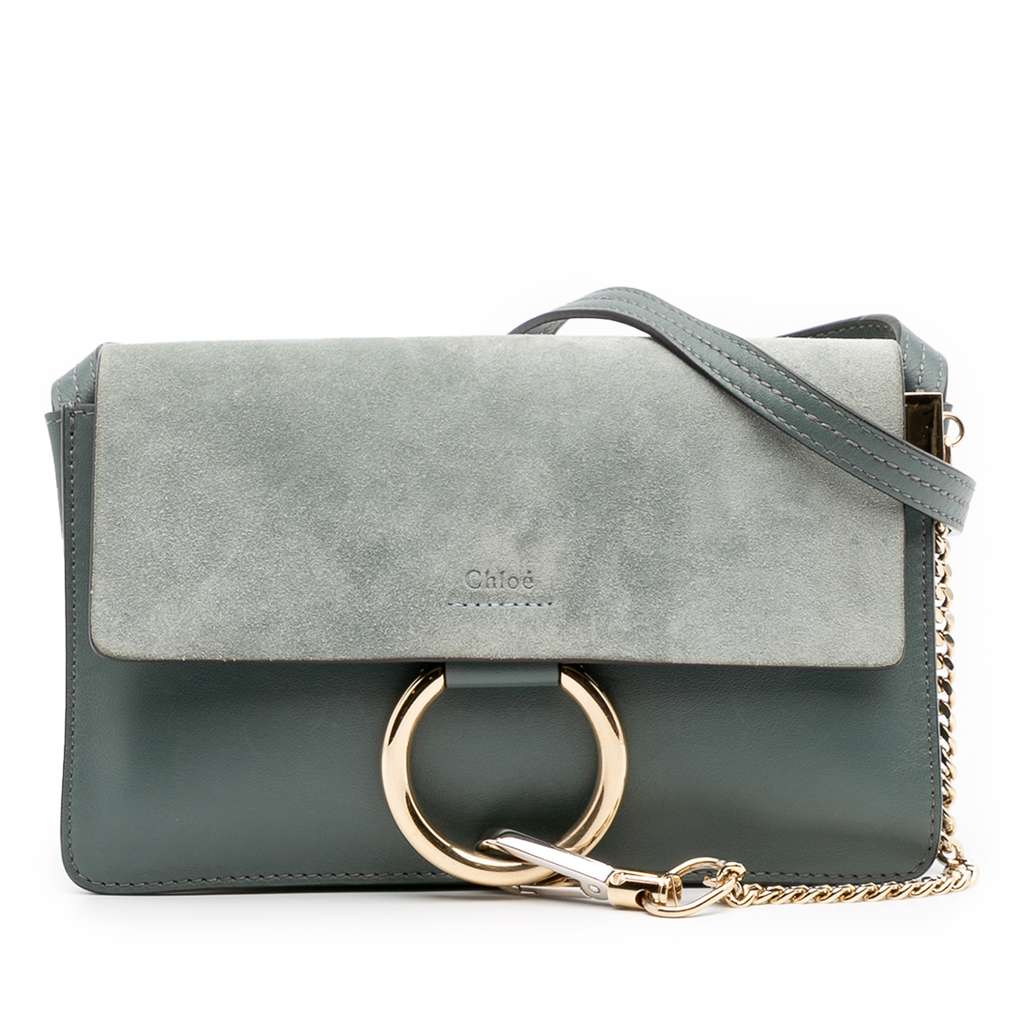 Chloé Small Suede and Calfskin Faye Crossbody