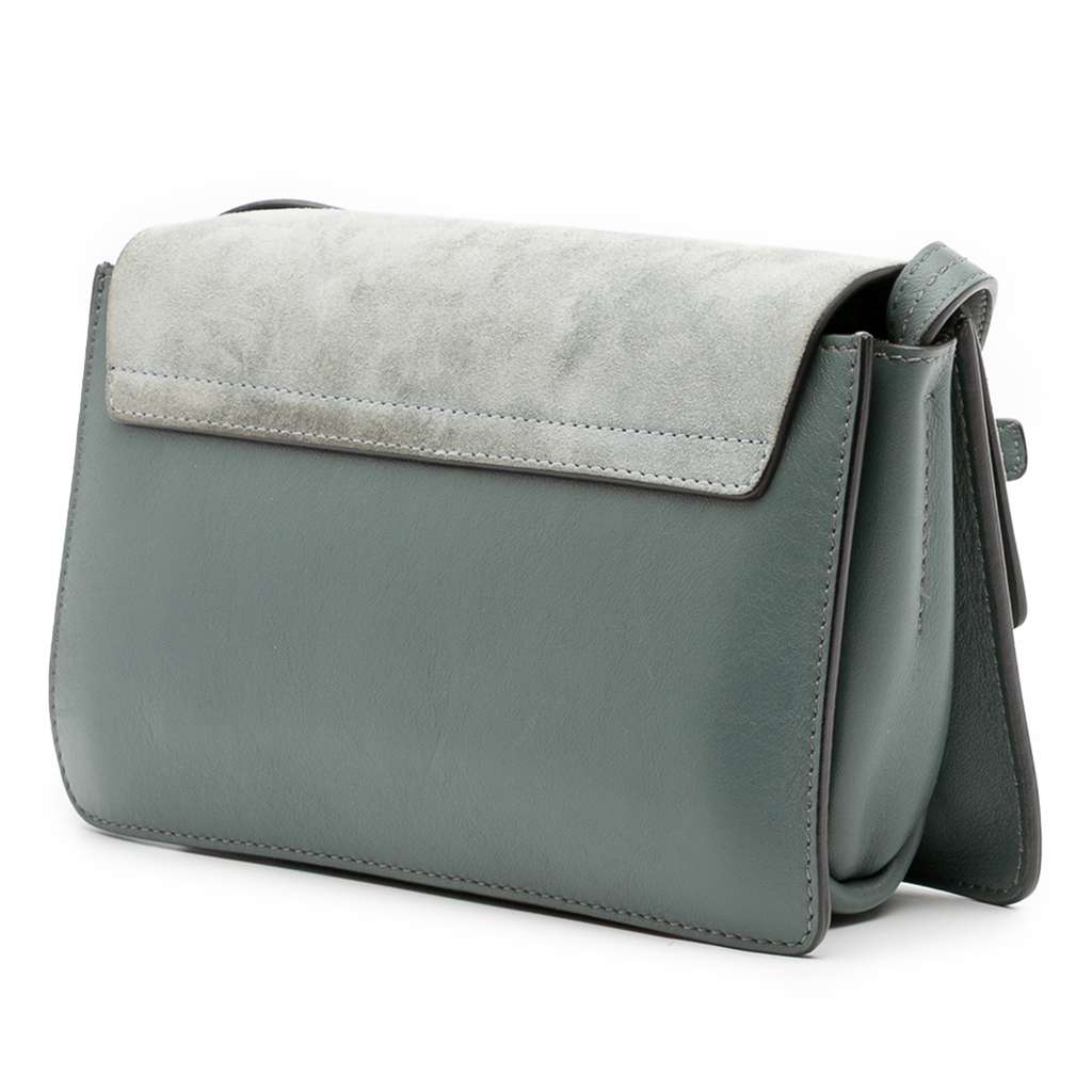 Chloé Small Suede and Calfskin Faye Crossbody - Back view