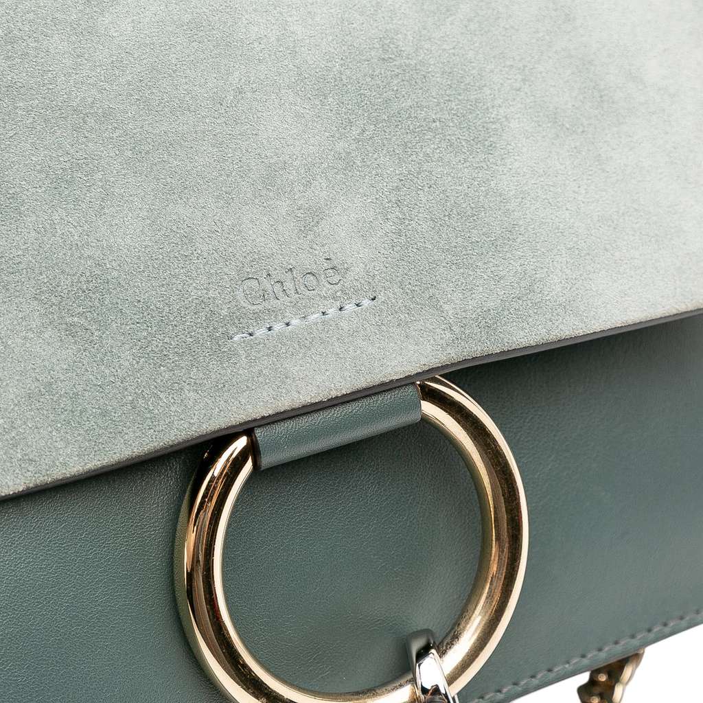 Chloé Small Suede and Calfskin Faye Crossbody - Image 10