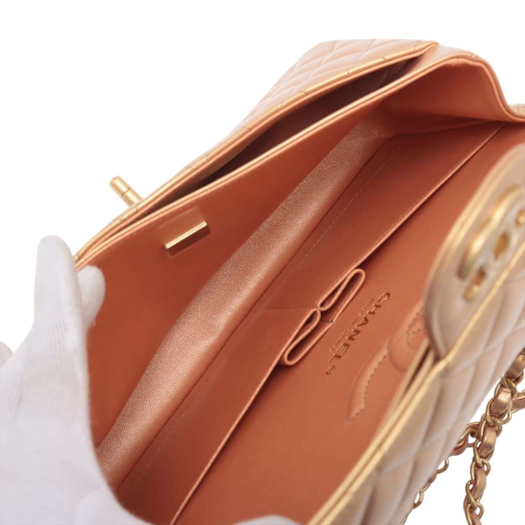 Chanel Medium Classic Lambskin Double Flap - Image 6