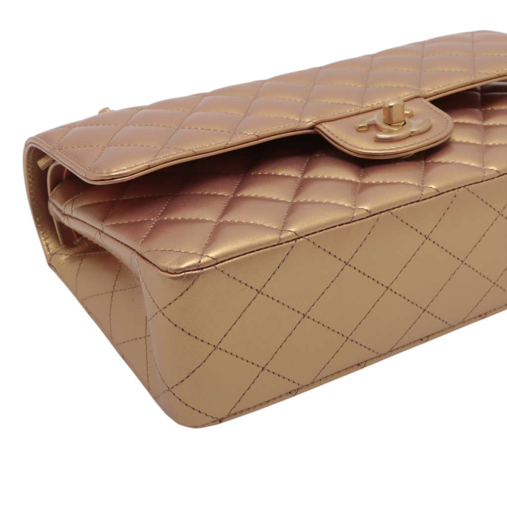 Chanel Medium Classic Lambskin Double Flap - Image 10