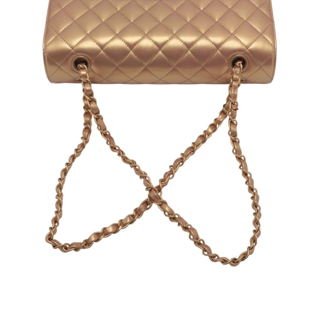 Chanel Medium Classic Lambskin Double Flap - Image 11
