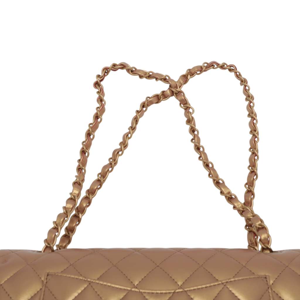 Chanel Medium Classic Lambskin Double Flap - Image 12