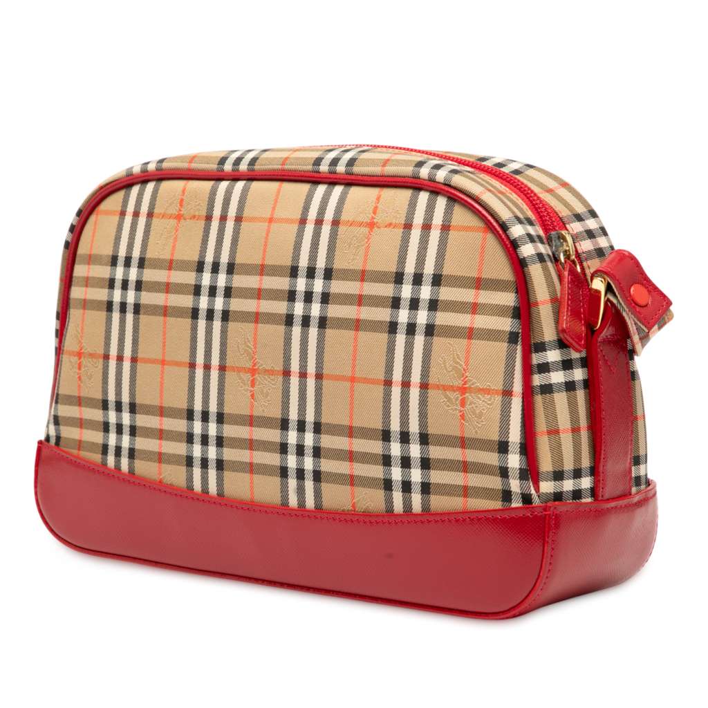 Burberry Haymarket Check Canvas Crossbody - Back view