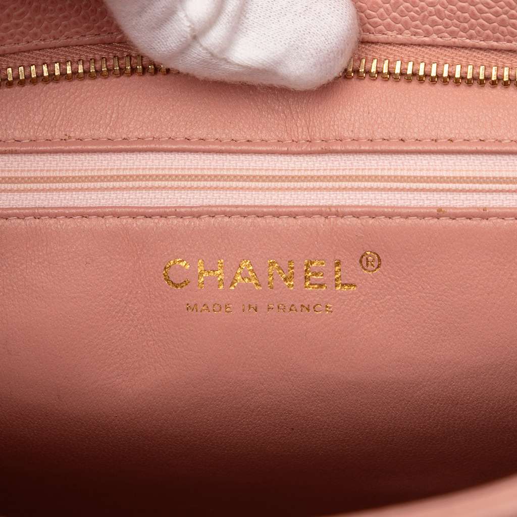 Chanel Caviar Medallion Tote - Side view