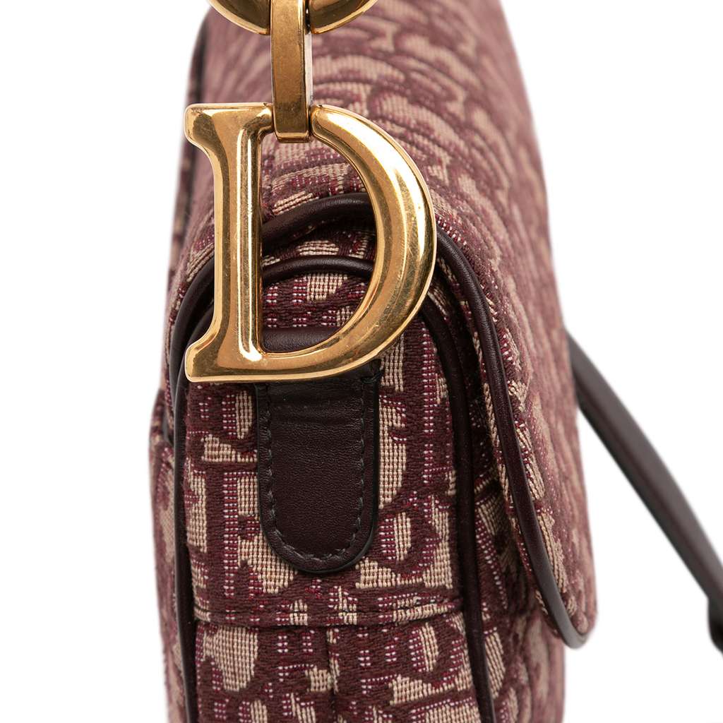 Dior Oblique Canvas Saddle Bag - Image 11
