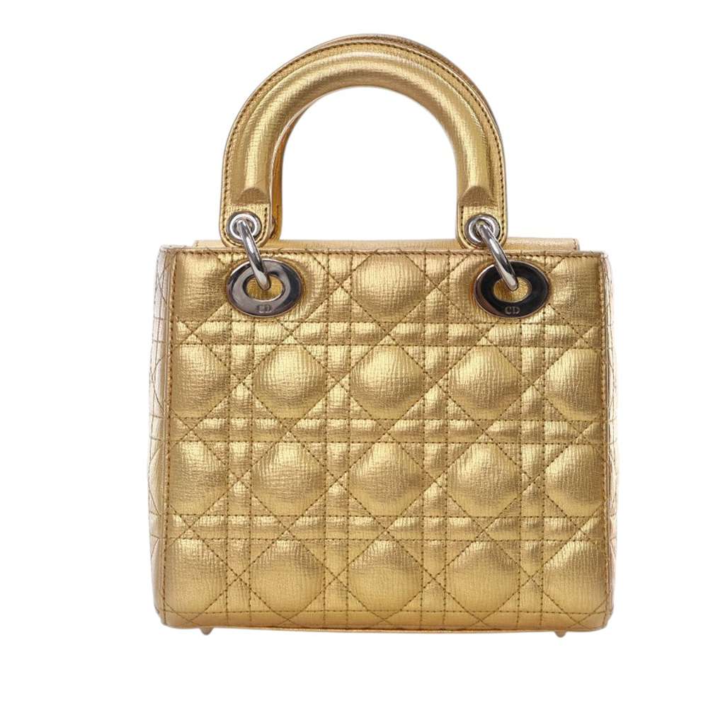 Dior Small Metallic Grained Calfskin Cannage My ABCDior Lady Dior - 4