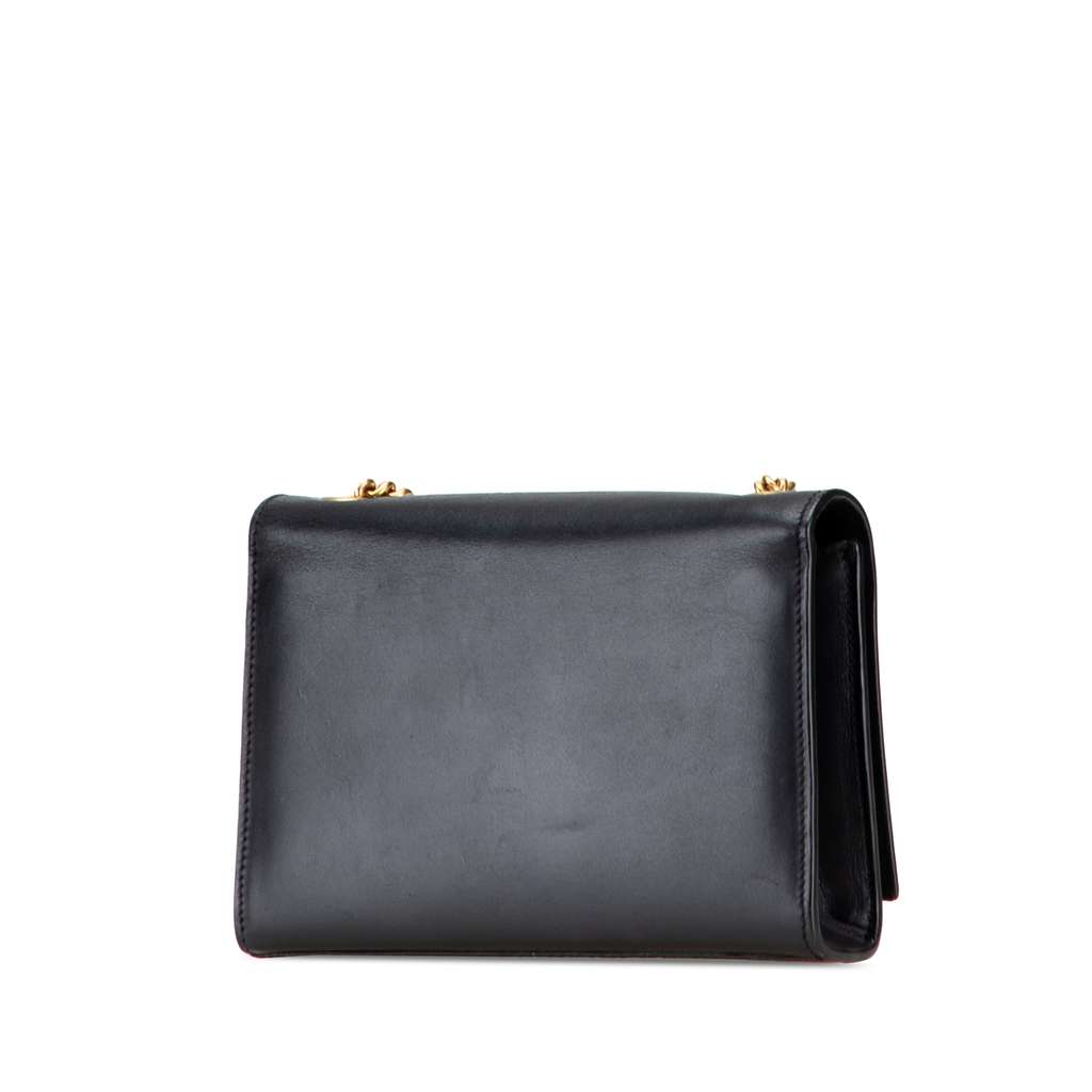 Saint Laurent Small Leather Monogram Kate Tassel Crossbody - Back view