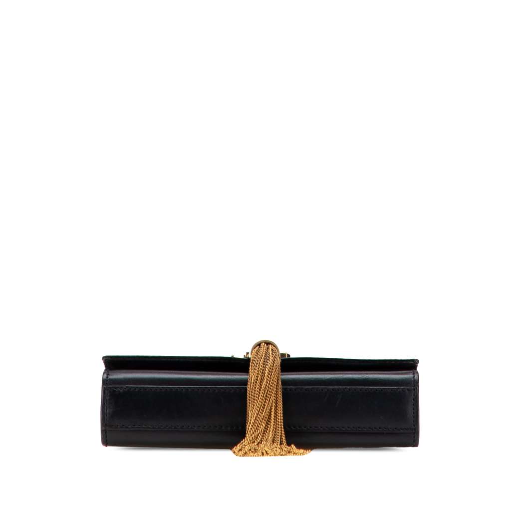 Saint Laurent Small Leather Monogram Kate Tassel Crossbody - Image 6