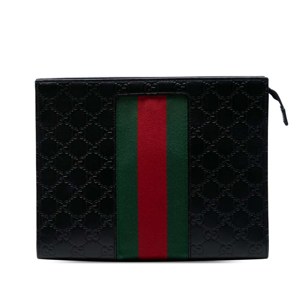 Gucci Guccissima Web Clutch