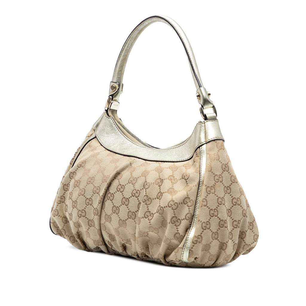 Gucci GG Canvas Abbey D Ring Handbag - Back view