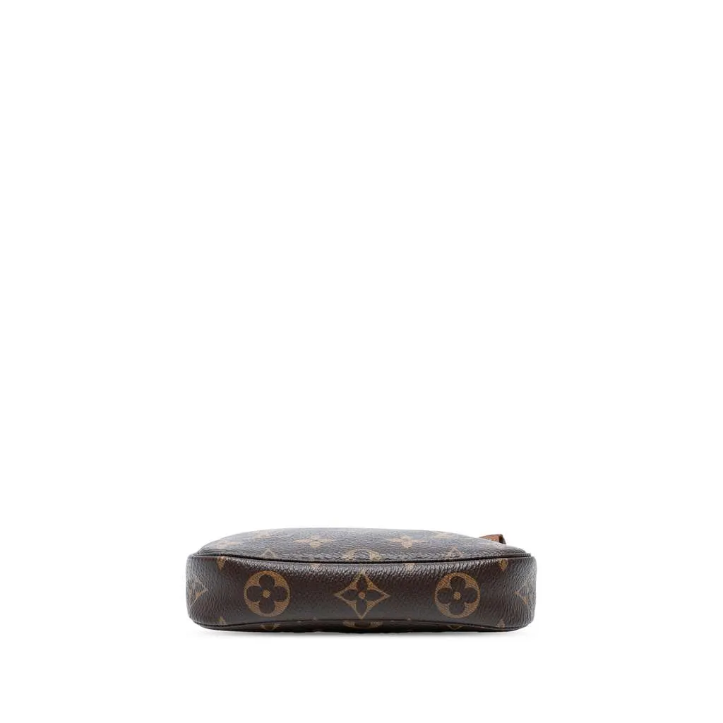Louis Vuitton Monogram Mini Pochette Accessoires Brown Good - Inside View