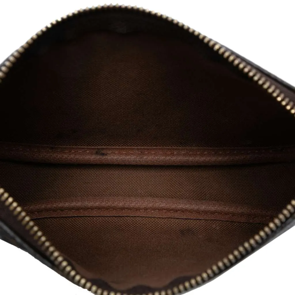 Louis Vuitton Monogram Mini Pochette Accessoires Brown Good - Model View
