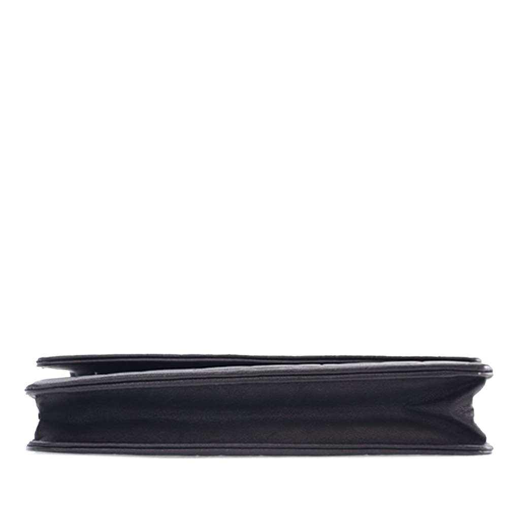 Chanel CC Embossed Lambskin Camellia Wallet On Chain - Detail 1