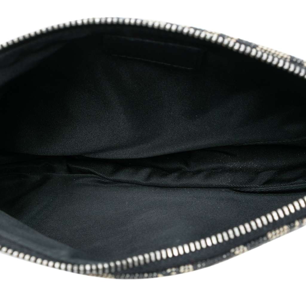 Dior Mini Diorissimo Canvas Saddle Pochette - 4