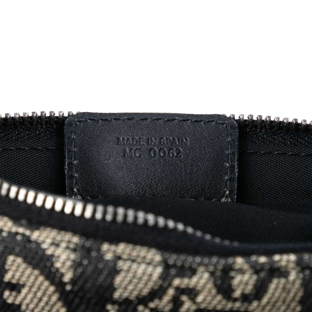 Dior Mini Diorissimo Canvas Saddle Pochette - Side view