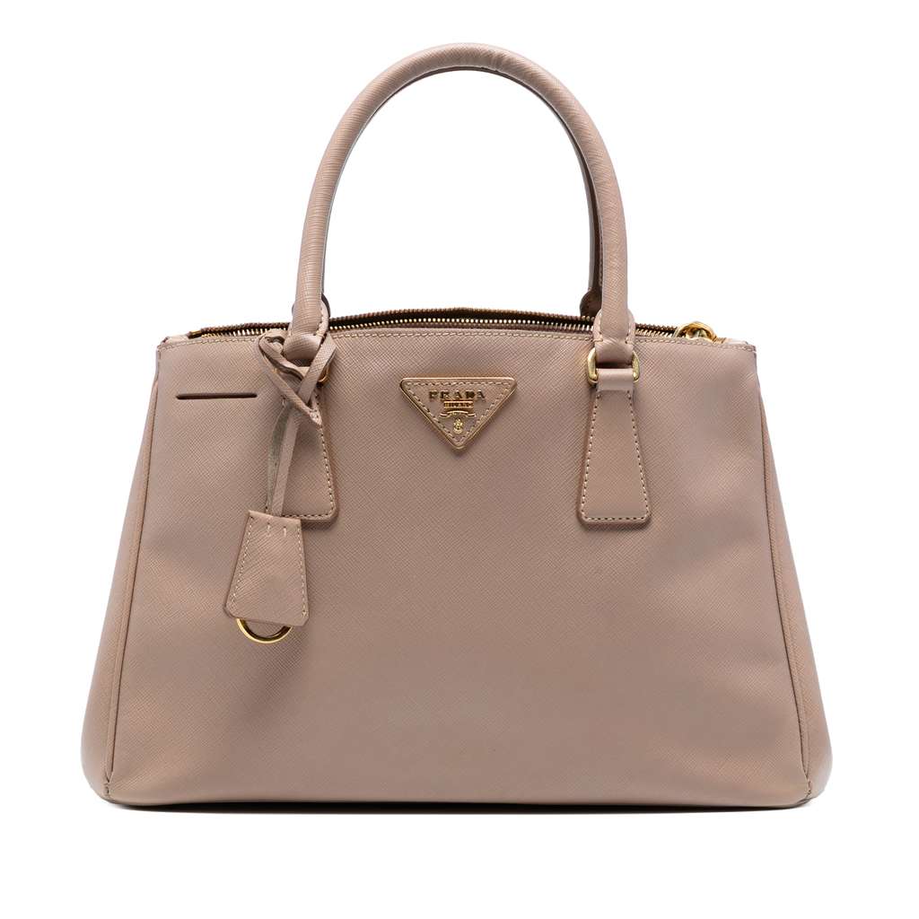 Prada Small Saffiano Lux Galleria Double Zip Satchel