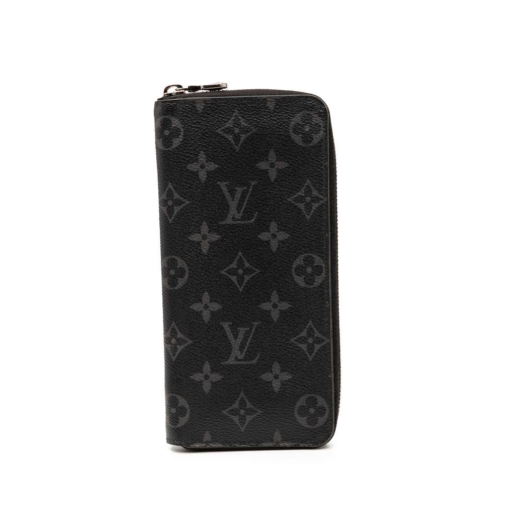 Louis Vuitton Monogram Eclipse Vertical Zippy Wallet