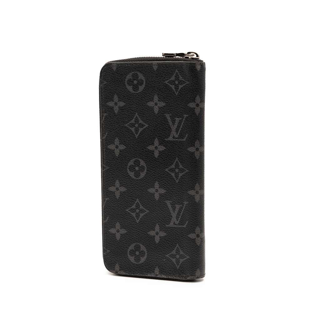 Louis Vuitton Monogram Eclipse Vertical Zippy Wallet - Back view