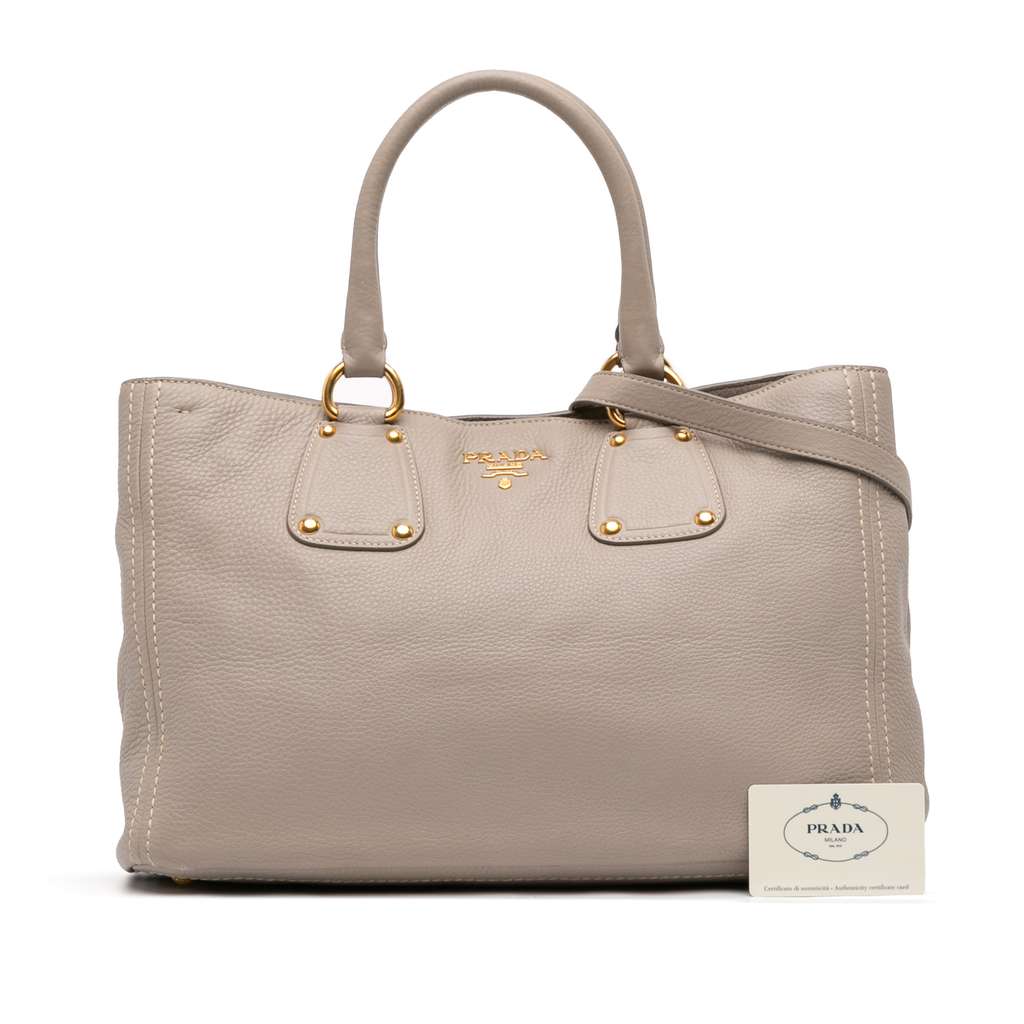 Prada Vitello Daino Open Convertible Tote - Image 14