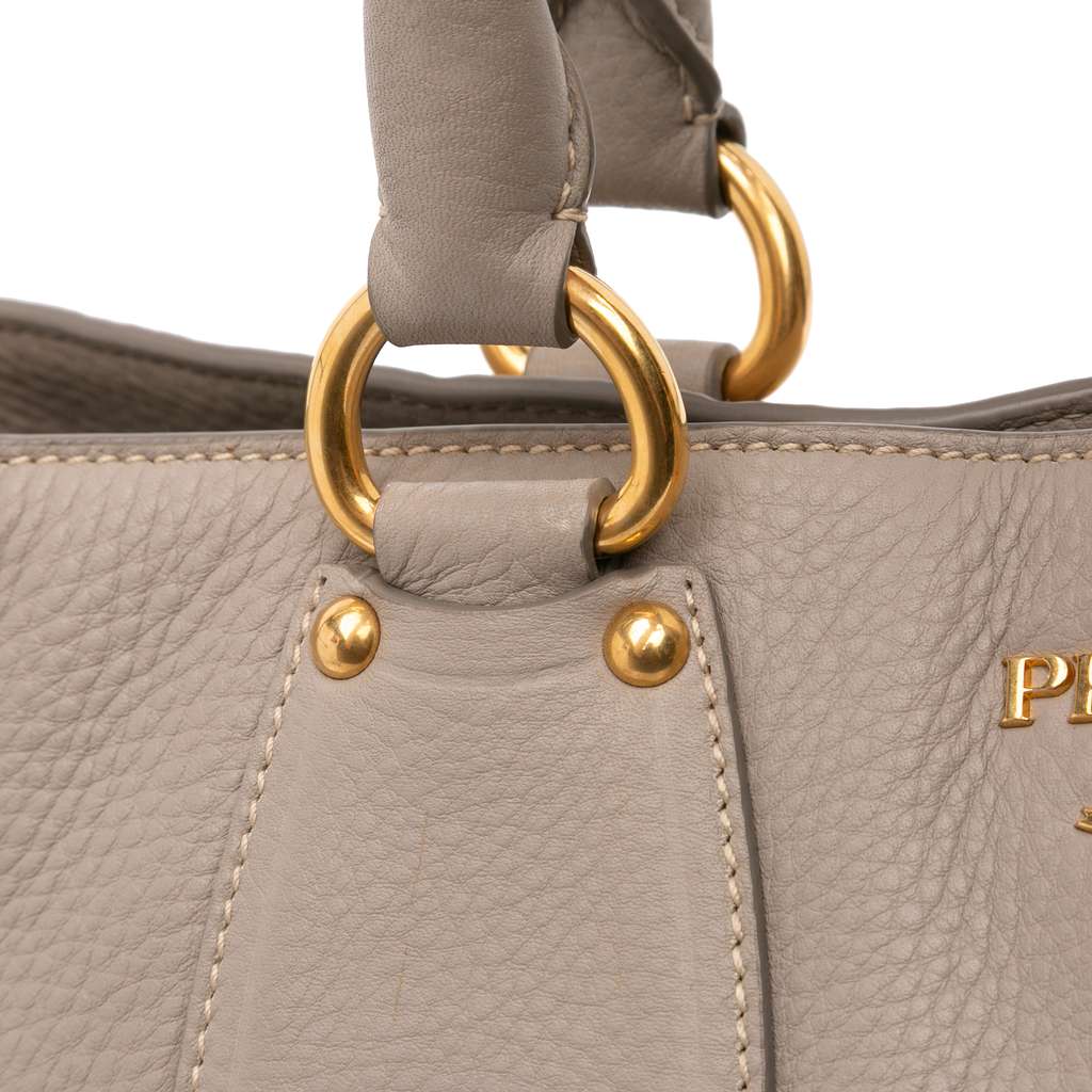 Prada Vitello Daino Open Convertible Tote - Image 10