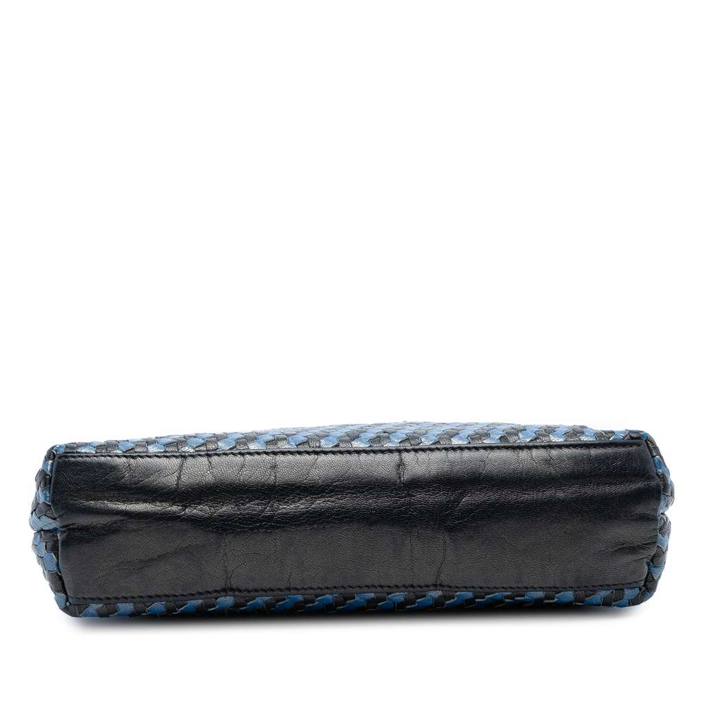 Fendi Woven Leather FF Crossbody - Image 6