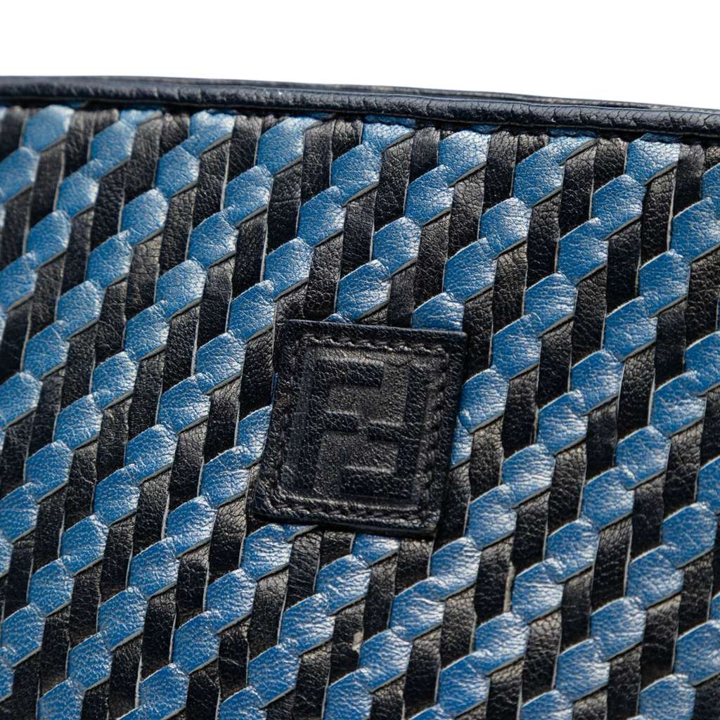 Fendi Woven Leather FF Crossbody - Side view