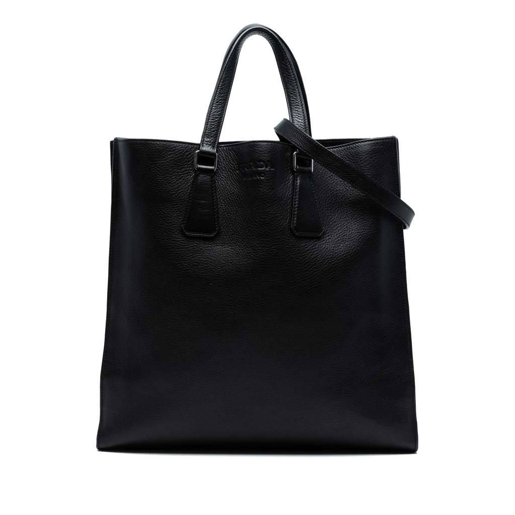 Prada Vitello Phenix Open Convertible Tote