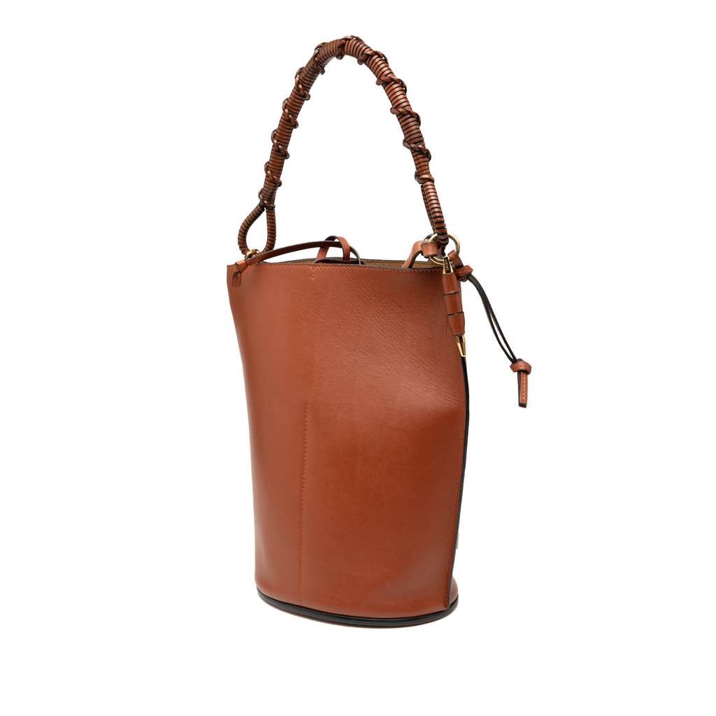 Loewe Leather Gate Bucket Bag - Back view