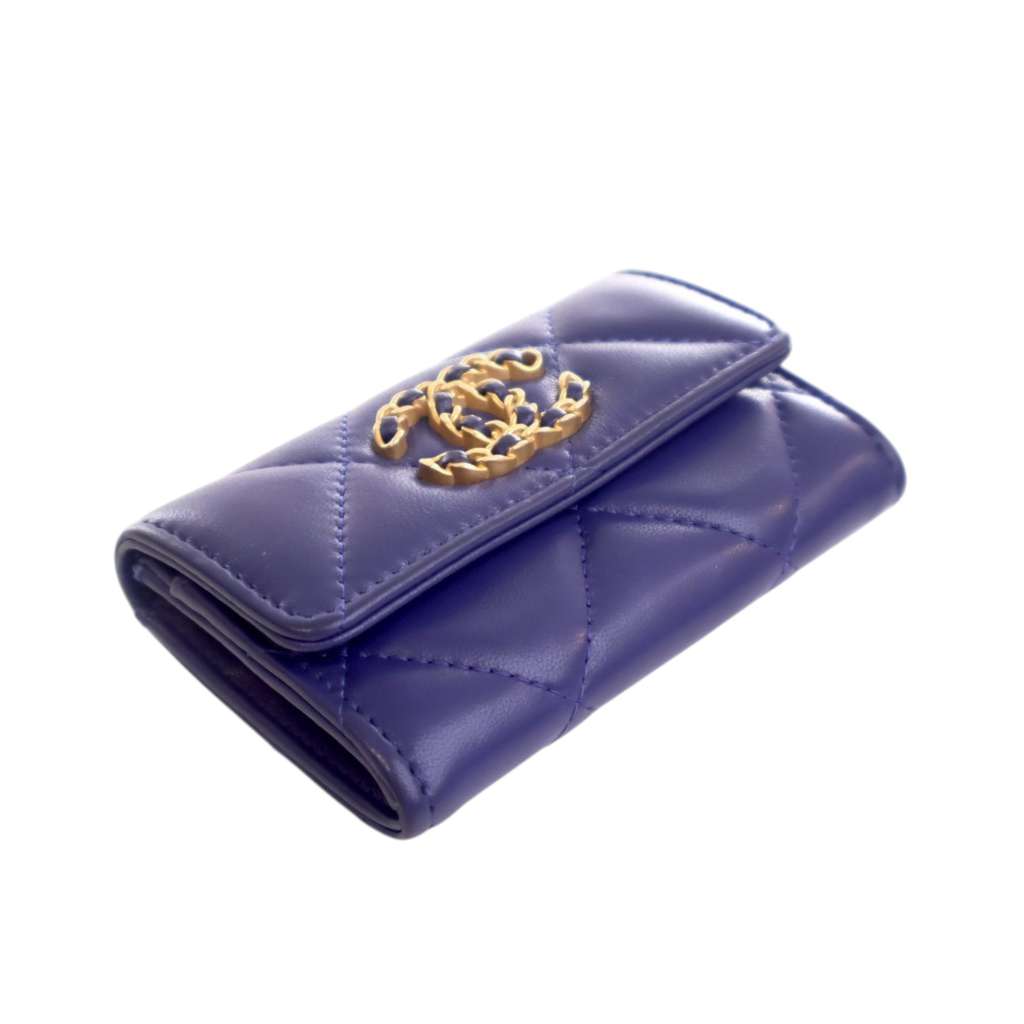 Chanel Lambskin 19 Flap Card Holder - Image 16