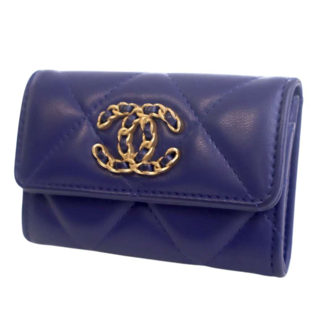 Chanel Lambskin 19 Flap Card Holder - Image 6