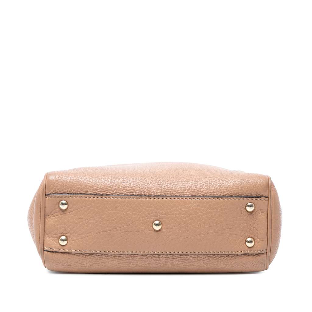 Gucci Mini Calfskin Bamboo Shopper Satchel - Image 6