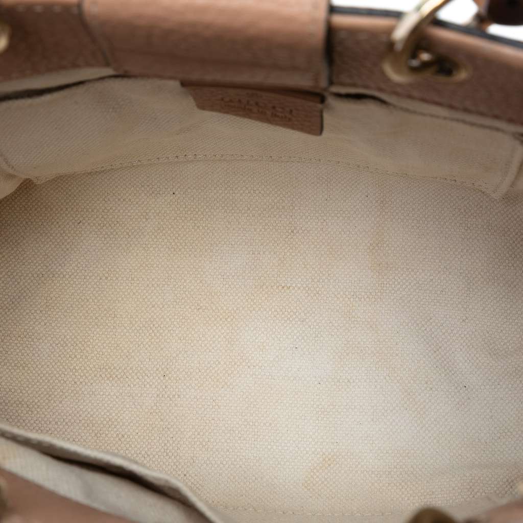 Gucci Mini Calfskin Bamboo Shopper Satchel - 4