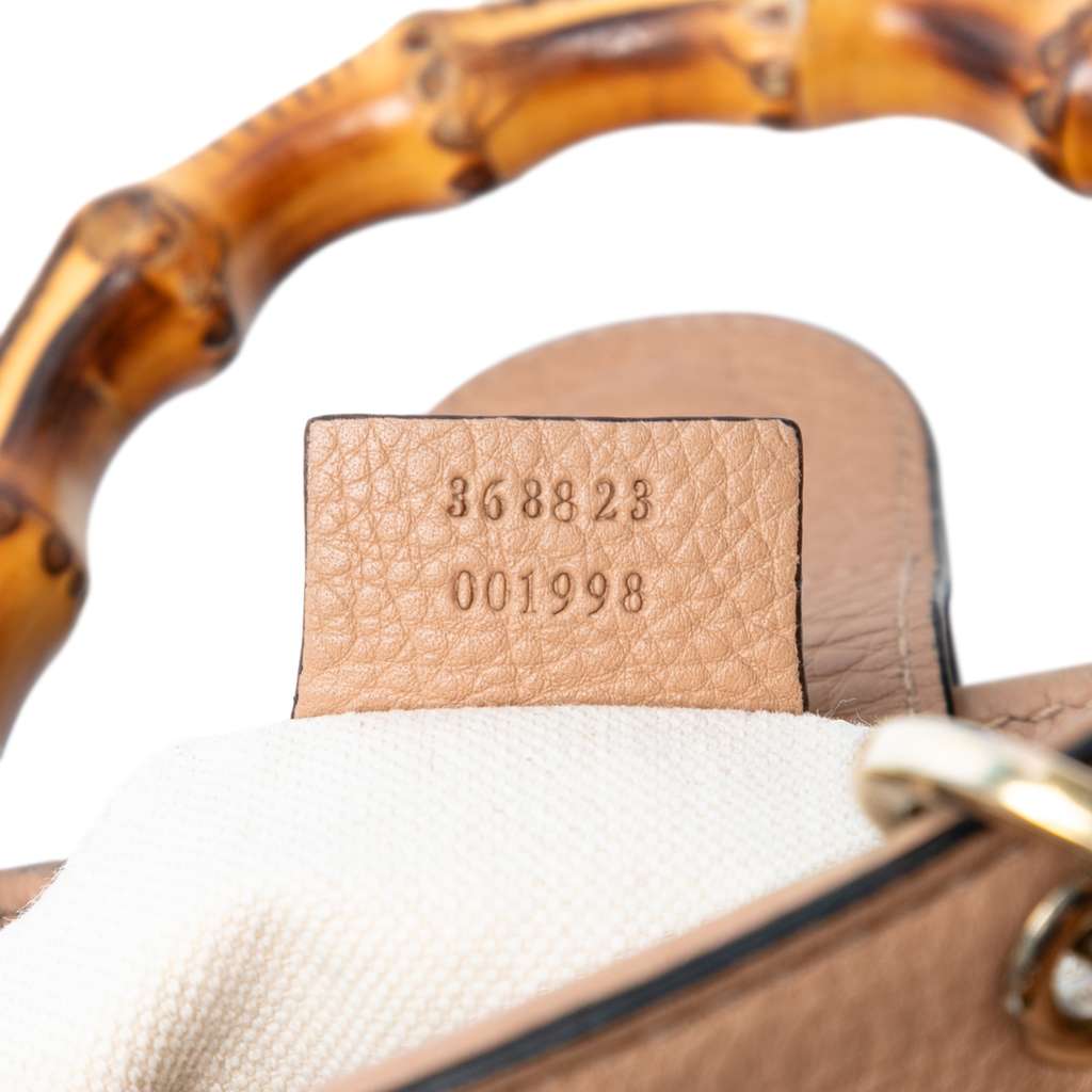 Gucci Mini Calfskin Bamboo Shopper Satchel - Detail 1