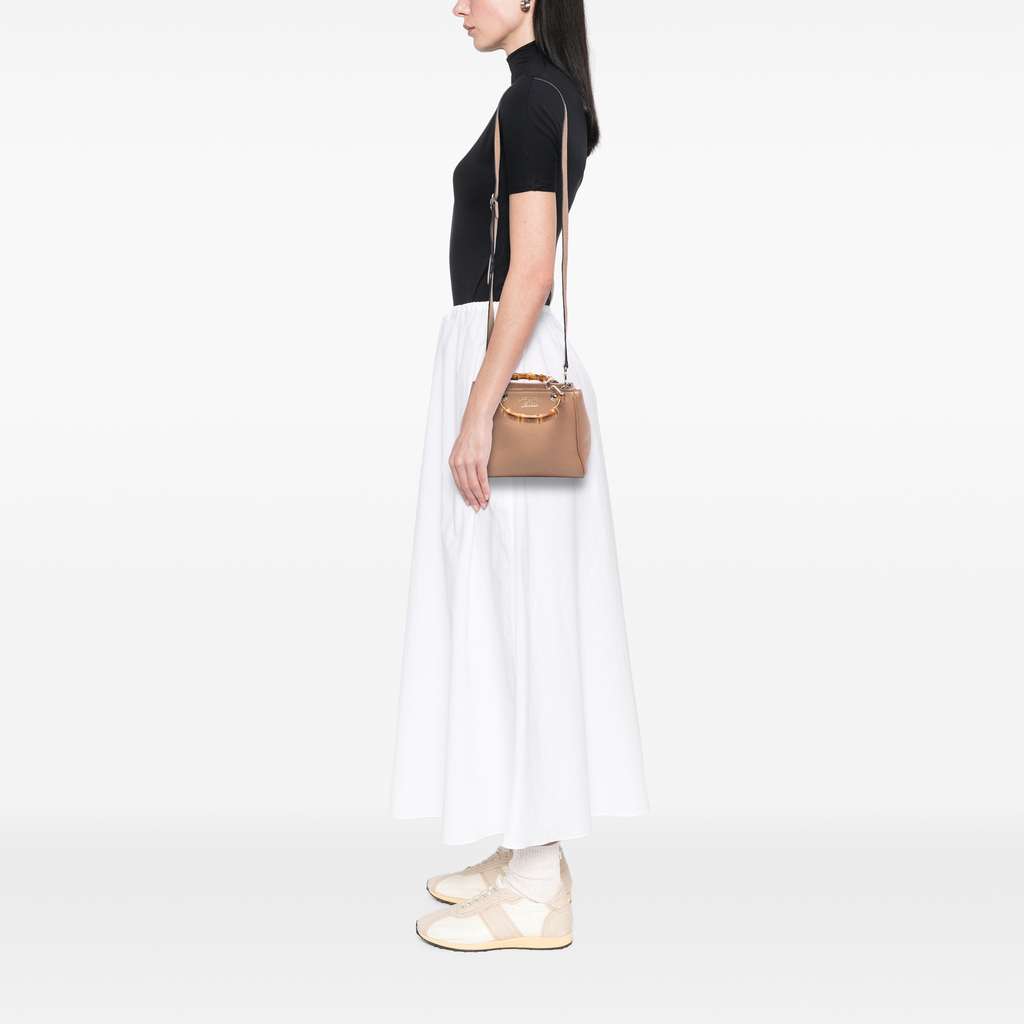 Gucci Mini Calfskin Bamboo Shopper Satchel - Detail 2