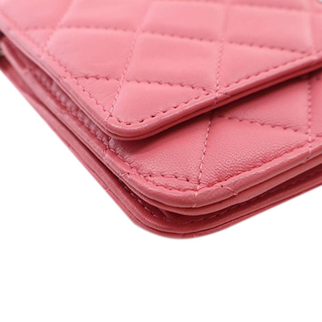 Chanel Classic Lambskin Wallet on Chain - Image 16