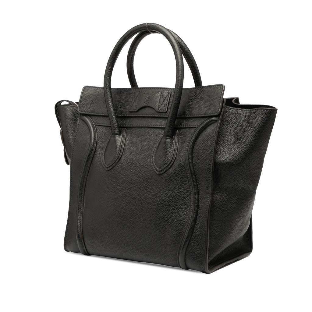Celine Mini Luggage Leather Tote - Back view
