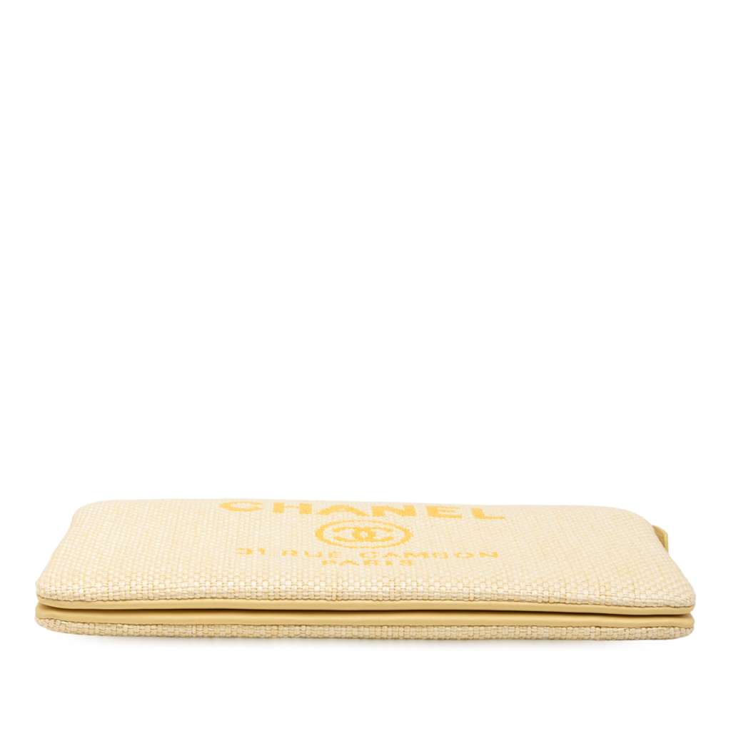 Chanel Medium Raffia Deauville O Case Clutch - Image 6